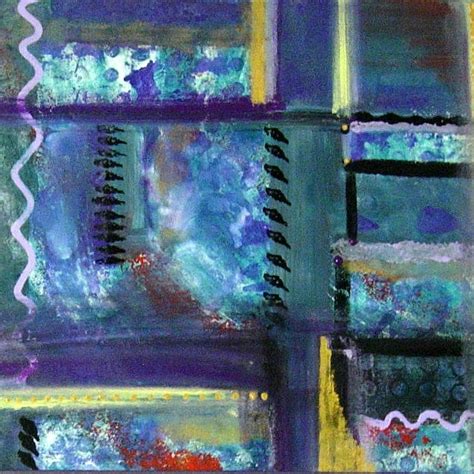 Blue Purple Abstract Painting by Jackie Hoeksema - Fine Art America