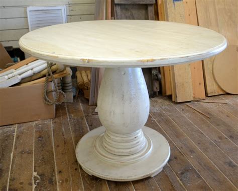 42 Inch Round Pedestal Table Huge Tear Drop Pedestal Solid - Etsy