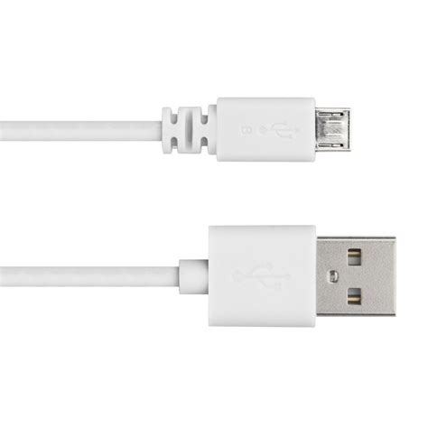 Micro USB Cable 3ft, White - The Smartest House