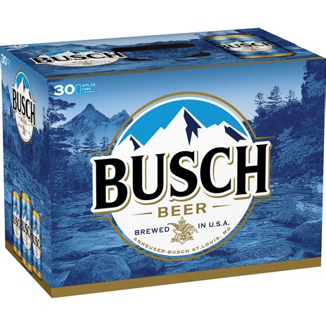 Busch Beer, 30 Pack Beer, 12 FL OZ Cans, 4.3% ABV - Walmart.com ...