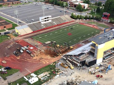 Giant Sinkhole Opens At Austin Peay's Football Stadium