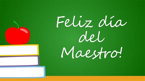 ¡Feliz día del maestro! - YouTube