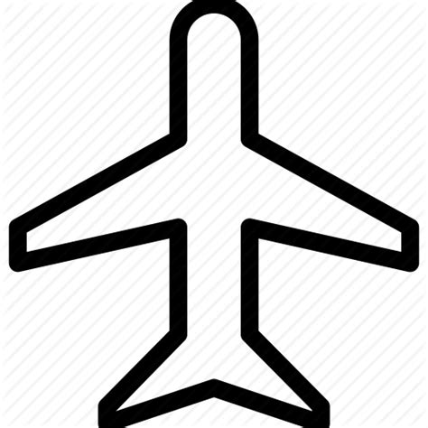 Airplane Flight Clip art - Plane Outline png download - 512*512 - Free Transparent Airplane png ...