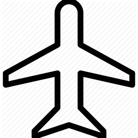 Airplane Flight Clip art - Plane Outline png download - 512*512 - Free Transparent Airplane png ...