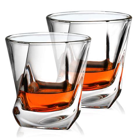 China Crystal Whiskey Glasses Old Fashioned Glasses Liquor Glasses Set of 2 Luxury Gift Box ...