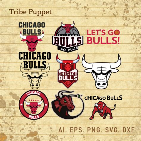 Chicago Bulls Logo Vector set - MasterBundles