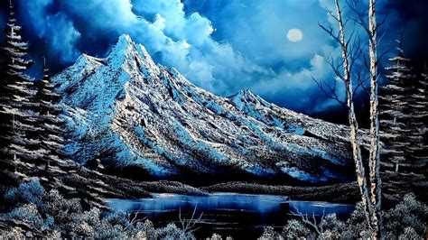 Bob Ross Winter Paintings