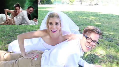 RECREATING CRINGY WEDDING PHOTOS! - YouTube