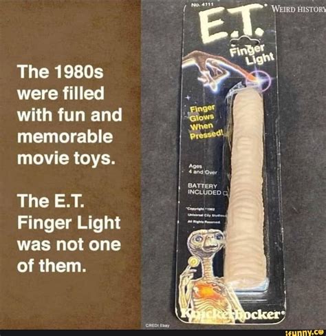 The 1980s were filled with fun and memorable movie toys. The E.T. Finger Light was not one of ...