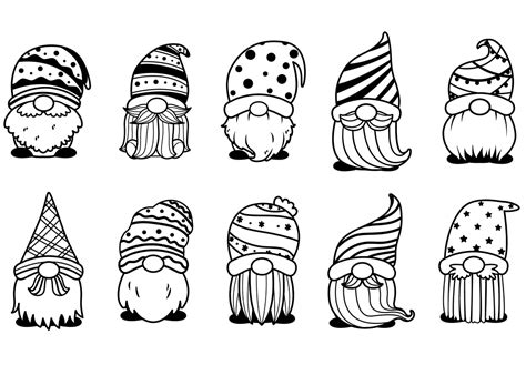 Gnome Coloring Pages Printable for Free Download