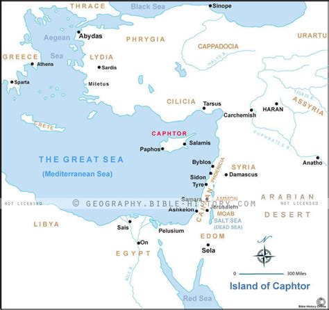 Deuteronomy Island of Caphtor - Bible History