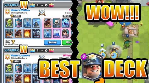 BEST MINER DECK IN CLASH ROYALE!!! 4000+ TROPHIES - YouTube