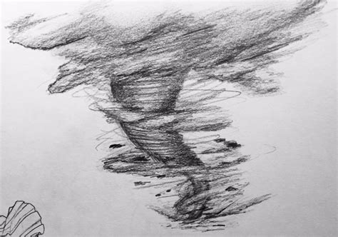 Tornado Pencil Drawing