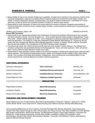 Resume Purcell 0916 | PDF