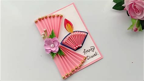 Diwali card/ Handmade easy Diwali card tutorial - YouTube