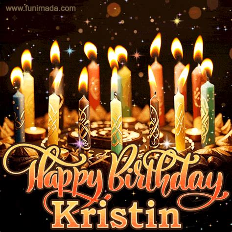 Happy Birthday Kristin GIFs - Download on Funimada.com