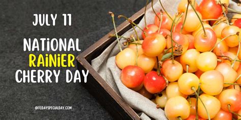 National Rainier Cherry Day – July 11: History, Facts & Quotes