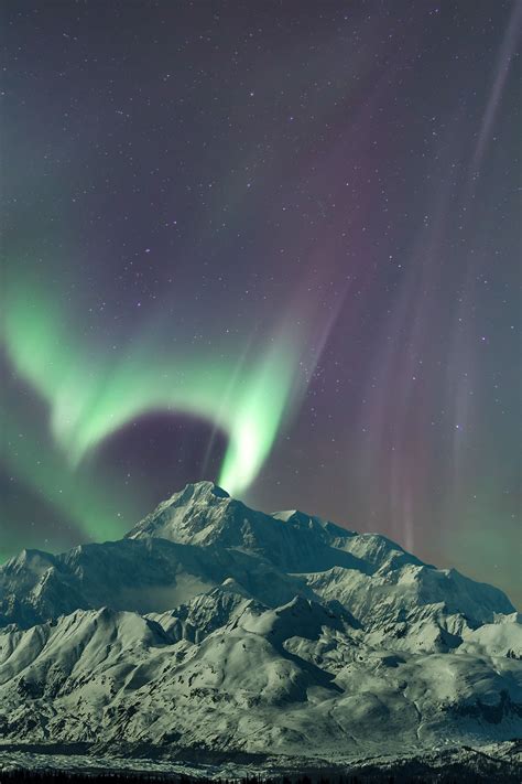 Moonlit Northern lights over Denali in Alaska. [OC] [3696x5545] martinjeremy1 https://if… in ...