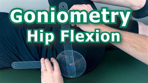 Goniometry - Hip Flexion - YouTube