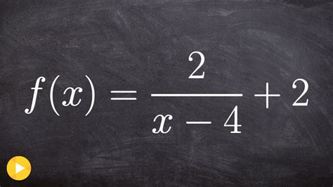 Graphing a reciprocal function with transformations - YouTube