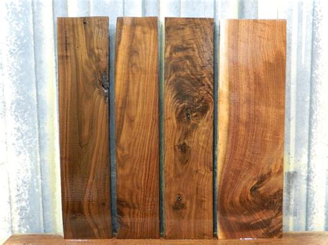 4-Highly Figured Black Walnut Lumber Boards/Rustic/Reclaimed Wood 5362-5365 | Lumber | Black ...