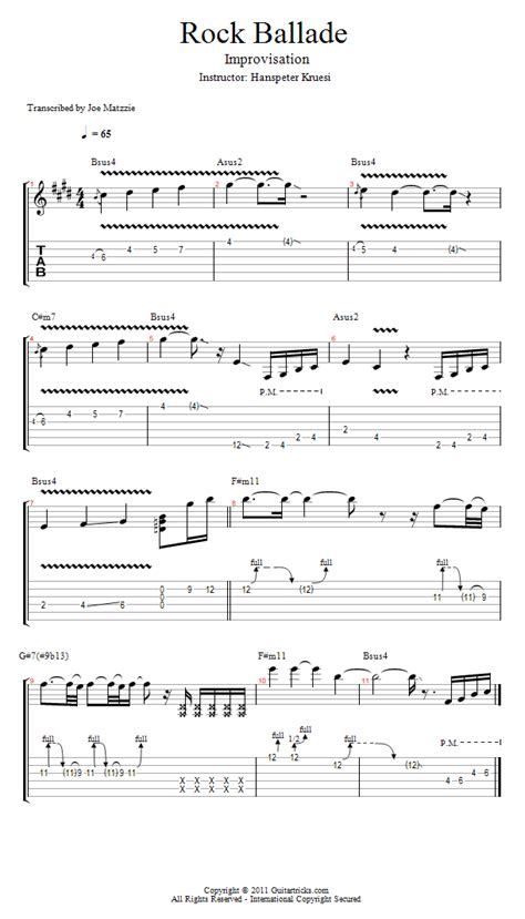 Guitar Lessons: Rock Ballad - Solo 2