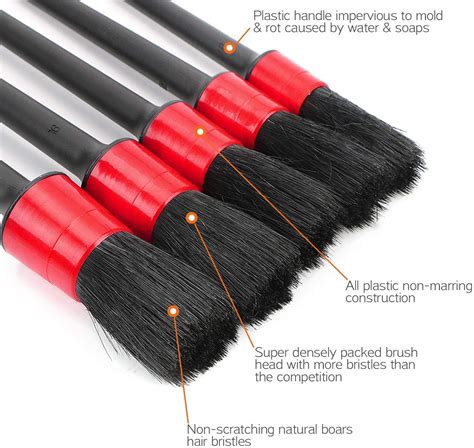 Auto Detailing Brush , Car Cleaner Brush Set For Cleaning Wheels ...