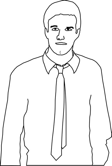 Clipart - Man with tie