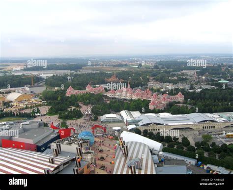 Disneyland paris aerial view hi-res stock photography and images - Alamy