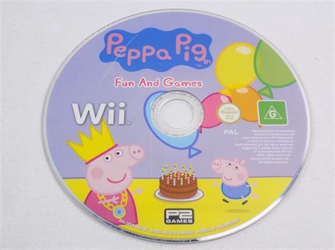 Mint Disc Only Nintendo Wii Peppa Pig Fun and Games Wii U Comp. Free Postage VI-151 - Starboard ...