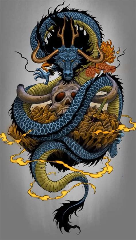 Kaido Wallpaper Dragon Tattoo Art, Chinese Dragon Tattoos, Dragon ...