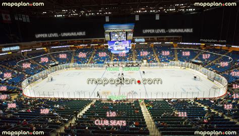 Tulsa BOK Center seating plan - View from Section 110 - Row W - Seat 3 - Oilers ice hockey rink ...