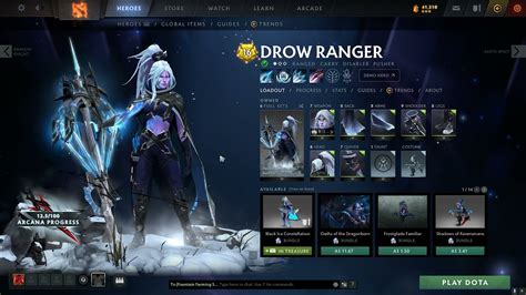 Drow ranger arcana showcase DOTA2 - YouTube