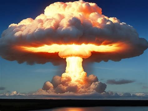 Premium AI Image | Tsar Bomba mushroom cloud nuke