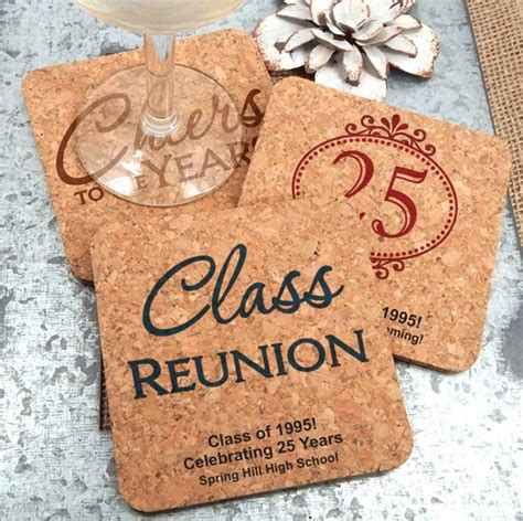 Class Reunion Coaster Favors 70 | Etsy