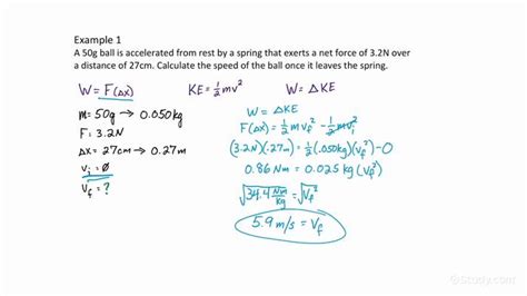 How to Use the Work-Energy Theorem to Calculate the Final Velocity of an Object | Physics ...