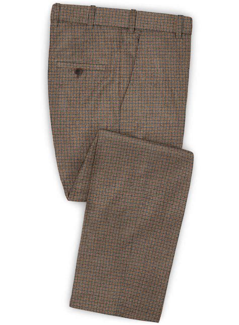 Reda Classic Tan Wool Pants – StudioSuits