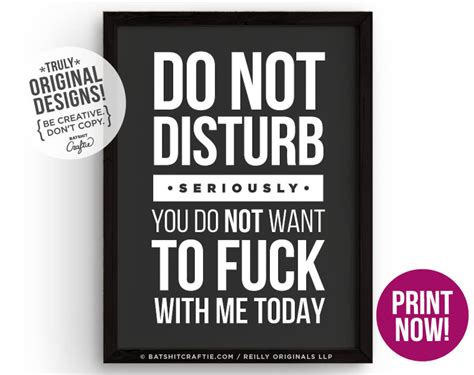 Printable Funny Do Not Disturb Signs For Office