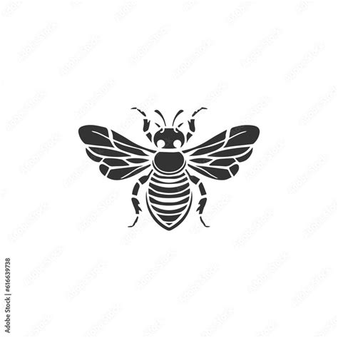 Honey bee logo. Hand drawn engraving style illustrations. Bee logo ...