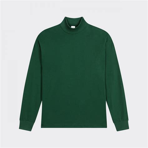 Camber USA : Mock Neck Light T-shirt : Dartmouth Green