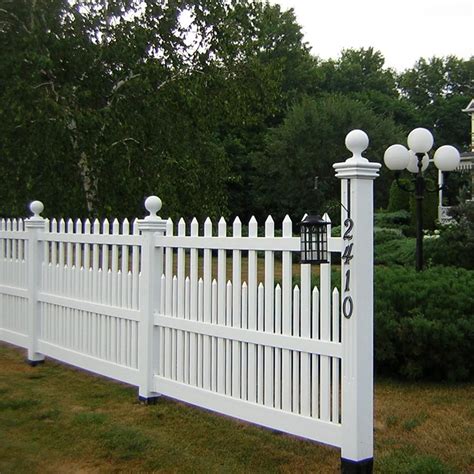 Weatherables Ashville 5 ft. H x 6 ft. W White Vinyl Picket Fence Panel ...