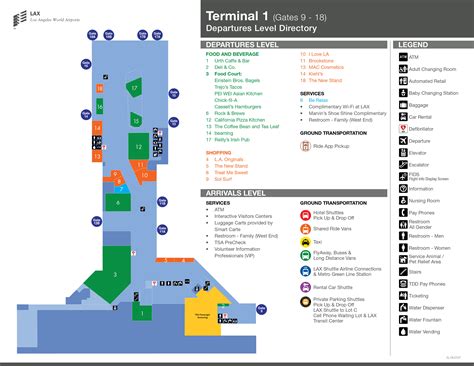 Airport Terminal Map Los Angeles Airport Terminal Map | Images and ...