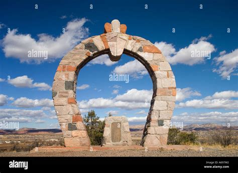 The Fort Wingate Time Capsule Arch overlooking the site of historic Stock Photo: 6572673 - Alamy