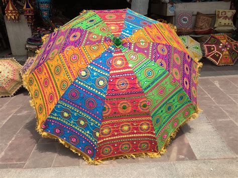 Garden Umbrella Big Size beach Umbrella With Colourful - Etsy