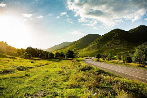 A beautiful landscape photography with Caucasus Mountains in Georgia ...