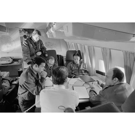 President Richard Nixon'S Staff Aboard Air Force One During The 1972 Presidential Campaign ...