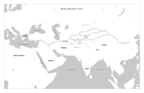 Basic Map Of Silk Road