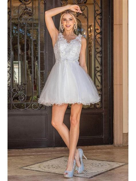 Dancing Queen 3297 - Glittered Tulle Skirt Cocktail Dress in 2023 ...