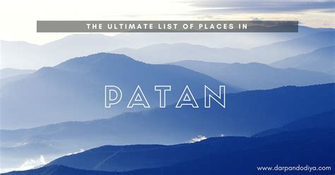 Patan Travel Guide – Tourism Places in Patan Gujarat Cover – Darpan Dodiya