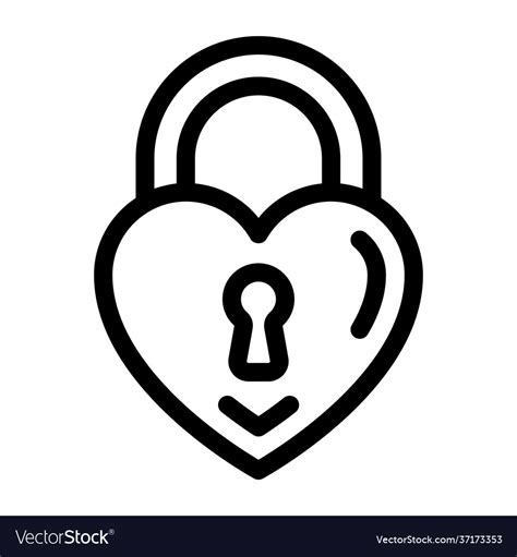 Love lock Royalty Free Vector Image - VectorStock